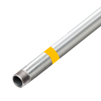 ท่อชุบกัลวาไนซ์ HDG BS-S คาดเหลือง ปลายเกลียว ยาว 6 เมตร