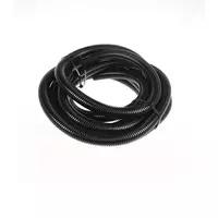 Corrugated PVC flexible pipe 16 mm x 5 m. black
