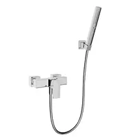 ก๊อกผสมยืนอาบแบบติดผนัง พร้อมฝักบัวสายอ่อน รุ่น Strayt KOHLER K-45371T-B4-CP