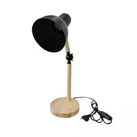 DESK LAMP MD HL-12BK HAT MT/WD BK/WD