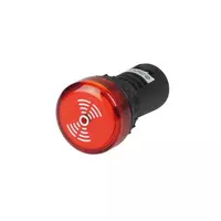 220VAC LED light, model TS2BIL2, size 22/25 mm, red
