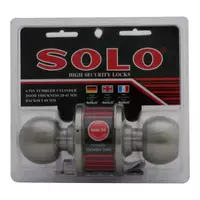 ลูกบิดโรงแรม SOLO 6686SS หัวกลม สีสเตนเลส