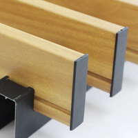 ฝ้าอลูมิเนียม ลายเส้น Grille Fameline FWC-CC-04 BEECH