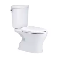 สุขภัณฑ์สองชิ้น COTTO C1380 6 ลิตร Perfect Fit (ท่อลงพื้น)