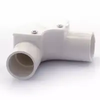 NPI Trachang PVC Electric Telecom White JIS Inspection Elbow 90 20 mm
