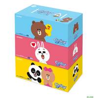 กระดาษเช็ดหน้า LINE CHARACTER แพ็ค 3