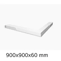 KOHLER K-37069X-0 SHOWER DIVIDER,SQUARE,CONT,900X900X60