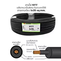 สายไฟ NYY 1x35 ตร.มม. YAZAKI