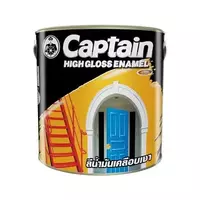 #613 สีน้ำมันเคลือบเงา CAPTAIN สีน้ำตาล ชนิดเงา