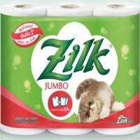 TOILET TISSUE ZILK JUMBO PACK 6