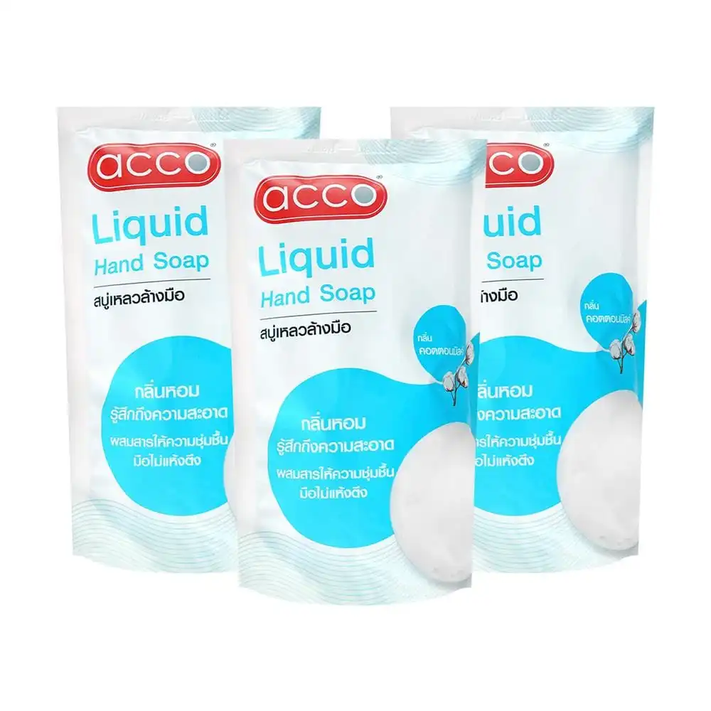 รีฟิลสบู่เหลวล้างมือ ACCO 400 มล. COTTON MILK (แพ็ก 3 ชิ้น)-1