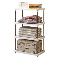 ชั้นวางของ 4 ชั้น STACKO SIMPLE 42x22x80 ซม.สีขาว