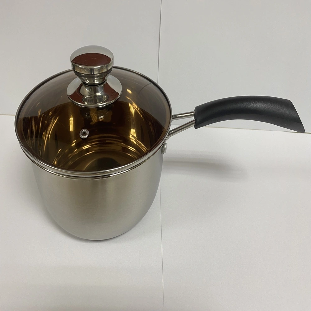 SAUCEPAN/GLASS LID 18cm MILK POT KT IH -1