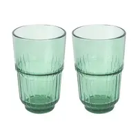 แก้วน้ำ 400ml KECH LENS GREEN แพ็ก 2 ใบ