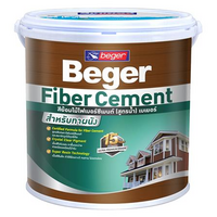 สีรองพื้นไม้ BEGER FIBER CEMENT สีครีม 1แกลลอน