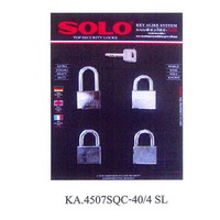 กุญแจคีย์อะไลก์ SOLO 4507SQC 40 มม. แพ็ก 4 ชิ้น