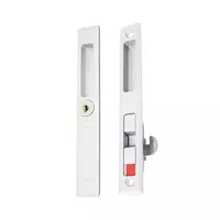 SOLEX 2KLL WH FLUSH PADLOCK