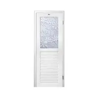 ชุดประตูห้องน้ำพร้อมวงกบ UPVC ไม่เจาะลูกบิด ASARA G931 ลายดอกไม้ขาว 70x180 ซม. สีขาว