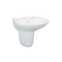 WASHBASIN WITH PEDESTAL WHITE