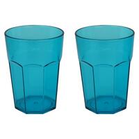 แก้วน้ำ PS 280ml SN BASIC แพ็ค 2 ใบ ฟ้า