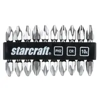 ดอกไขควงหัวสลับ STARCRAFT 700137 #2 45 มม. แพ็ก 10 ชิ้น