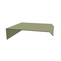 Gable Trim-Curve Type2 Metal Sheet Imported Girth 610 mm. Peanut Butter