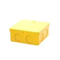 PVC YELOW NPI Trachang SQUARE JUNCTION BOX 4x4-TOT 1/2 inch