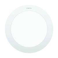 ดาวน์ไลท์ LED LAMPTAN PLAIN 12 วัตต์ DAYLIGHT 6.69 นิ้ว สีขาว กลม