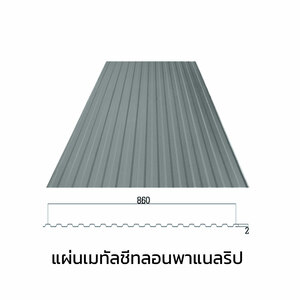 Metal Sheet Colorbond Panel Rib 0.50 mm Night Sky AZ150-1