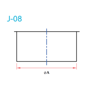 อุปกรณ์ท่อลม J-08 ปิดปลายท่อ-1
