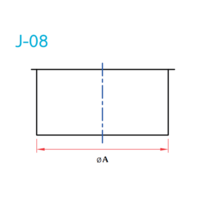 อุปกรณ์ท่อลม J-08 ปิดปลายท่อ
