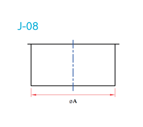 อุปกรณ์ท่อลม J-08 ปิดปลายท่อ-1
