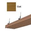 Aluminum Baffle Ceiling Metalworks Oak Height 100 mm