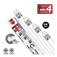หลอดไฟ LED G13 9W เดย์ไลท์ SHORT HI-TEK ECO DE Pack of 4 pieces