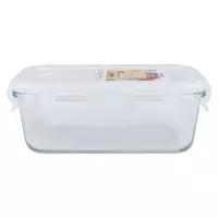 กล่องอาหารแก้วผืนผ้า0.3LSUPER LOCK 6088