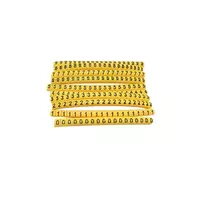 เคเบิ้ลมาร์คเกอร์ ตัว 4 รุ่น BM1-4 ขนาด 3.0 - 5.2 มม. (แพ็ค 50 ชิ้น) สีเหลือง