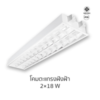 Recessed Louver Luminaire 2 × 18 W