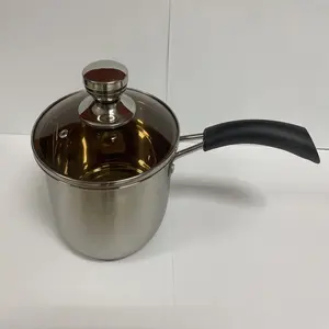 SAUCEPAN/GLASS LID 16cm MILK POT KT IH -1