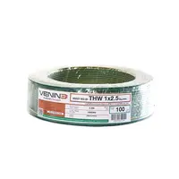 Electric Wire IEC01 THW VENINE 1x2.5 100M Green/Yellow