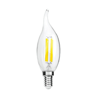 หลอดไฟ LED E14 4W วอร์มไวท์ หลอดจำปา SHINING RETRO SHINE