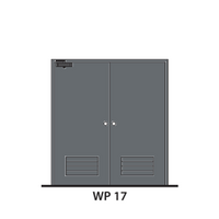 ประตูเหล็ก ทนไฟ LYNN WP17-FP (สีเทา PE-702471)