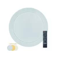โคมไฟเพดาน LED TOSHIBA RLDT01C036VACTH1A 36 วัตต์ DAYLIGHT/COOL WHITE/WARM WHITE 16 นิ้ว สีขาว