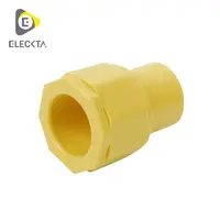 ข้อต่อเข้ากล่อง3/8 สีเหลือง Pack20 ELEK