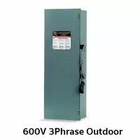 เซฟตี้ สวิตช์แบบไม่มีฟิวส์ใช้เป็นสะพาน 3 เฟส 600V ภายนอกอาคาร