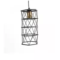 Chandelier 1 bulb, iron, model L165577, black, HEAP