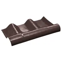 Adjustable Ridge Roman Tile Oranit Brown Pinecorn R09