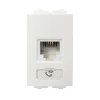 เต้ารับโทรศัพท์ 6P/4C RJ11 BASIC WH ELEK