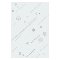 Wall tile, Shooting Star, White, EXC PM TARA, 8x12CM