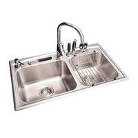 KOHLER K-3645X-2KD-NA อ่างล้างจาน 1 หลุมครึ่ง แบบไม่มีที่พักจาน รุ่น ทอคคาต้า