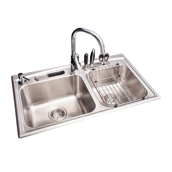 KOHLER K-3645X-2KD-NA อ่างล้างจาน 1 หลุมครึ่ง แบบไม่มีที่พักจาน รุ่น ทอคคาต้า-1